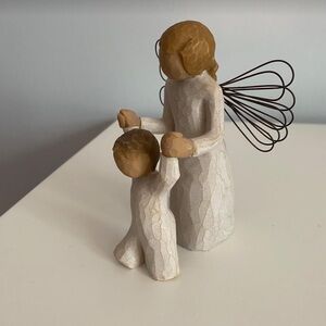 Willow Tree Cream and Brown Angel Sculpture
